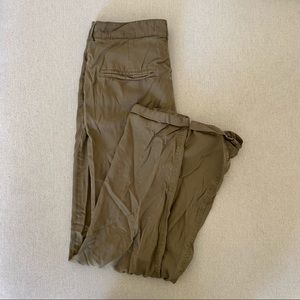 Zara Utilitarian Dark Olive Pants